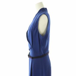 Max Mara 白タグ ノースリーブ ワンピース ロング ロイヤルブルー