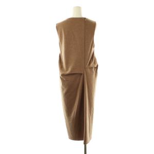 Max Mara 白タグ ノースリーブ ワンピース ロング 茶 /NR OS