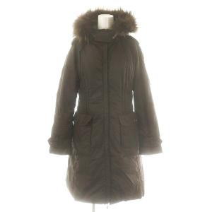 ファー ダウンコート ダウンジャケット アウター 1 ブラウン /DF OS