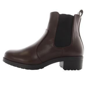 サイドゴアブーツ レザー ショート 23.5cm 茶色 ブラウン /SR37