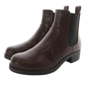 あしながおじさん サイドゴアブーツ レザー ショート 23.5cm 茶色 ブラウン /SR37