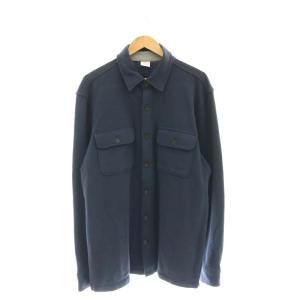 スウェット 長袖 シャツ L ネイビー /ES OS