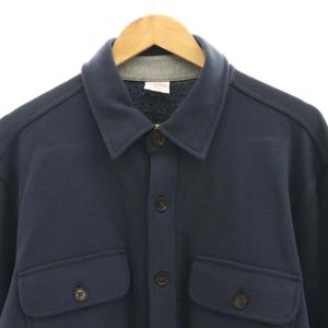 Brooks Brothers スウェット 長袖 シャツ L ネイビー /ES OS