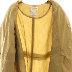 BEARDSLEY 23AW バルーン袖キルトコート ノーカラー 中綿 F ベージュ /MI OS