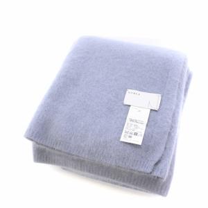 NOBLE ファーニットストール マフラー 青 ブルー 21090240522130 /TK OF