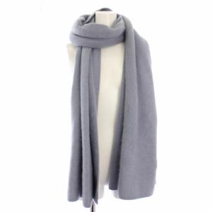 NOBLE ファーニットストール マフラー 青 ブルー 21090240522130 /TK OF