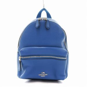 F38263 ミニチャーリー リュックサック レザー 青 ブルー /UO