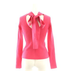 Lily Brown LilyBrown ×MARYQUANT 24AW バックオープンリブニットトップス カットソー プルオーバー F ピンク