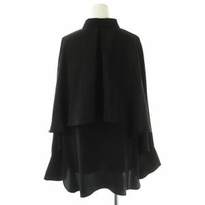 ADORE ピュアライトシルクブラウス 38 黒 /MI OS