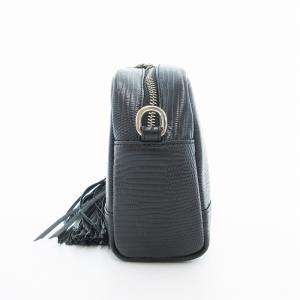 TOFF&LOADSTONE 美品 Revue Lizard ショルダーバッグ クラッチ 2WAY リザード型押 黒 ブラック /UO