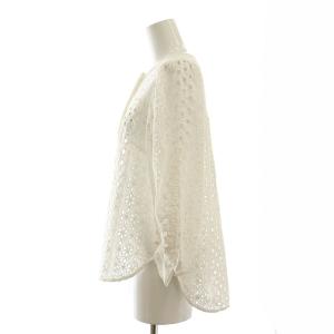 NE QUITTEZ PAS! 24SS カットワークブラウス TOMORROWLAND別注 七分袖 F 白 ホワイト /AT OS