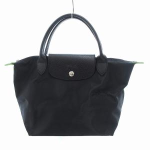 美品 ルプリアージュ S ハンドバッグ ナイロン 黒 ブラック /UO