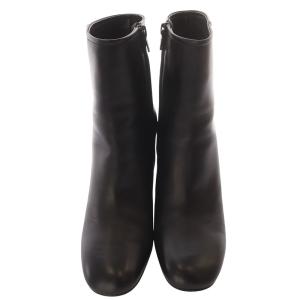 PELLICO レザー ショートブーツ ハイヒール 38 黒 ブラック /SR3