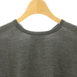 Drawer ドレープクルーネックニット セーター ウール 1 ダークグレー /DO OS