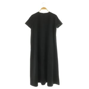 theory luxe BOSHELL OX IONIA ワンピース ロング 半袖 38 ブラック /MY OS SH