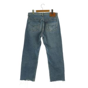 Levi's 501 カットオフデニムパンツ ダメージ加工 米国製 W34 L36 ブルー
