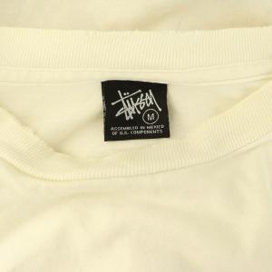 STUSSY 00S シャドーマン ラスタカラー プリントTシャツ 半袖 クルーネック M オフホワイト /MY OS