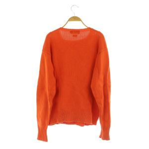 Polo by Ralph Lauren ナイガイ コットンクルーネックニット セーター 長袖 ロゴ刺繍 M オレンジ /MY OS SH