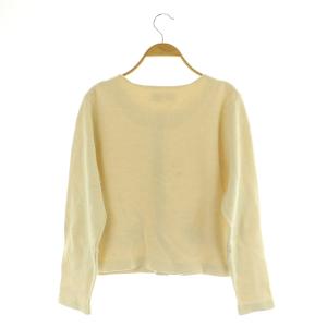 franche lippée バスケットねこ カーディガン ニット 長袖 スナップボタン 刺繍 M アイボリー /MY OS SH