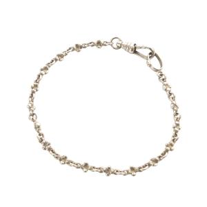 SV フラワーモチーフ チェーンブレスレット シルバー /SR SH