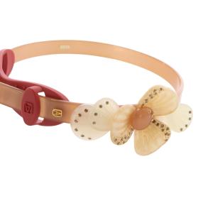 Alexandre De Paris ラインストーン装飾 フラワーカチューシャ ピンク /SR