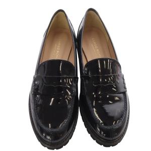 CORSO ROMA 9 EVAソール スタッズ エナメルシューズ ローファー 36 黒 ブラック W91618 /SR11