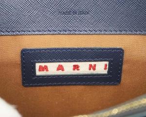 MARNI TRUNK BAG ショルダーバッグ ネイビー