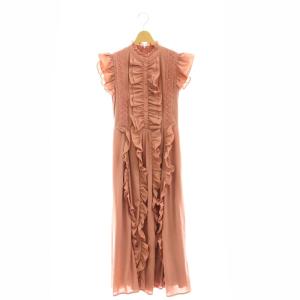 フリル ワンピース レース M ピンク /MI OS