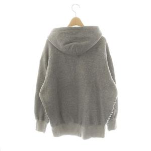 AMERICANA スウェット ジップフーディッド パーカー ブルゾン 裏起毛 グレー