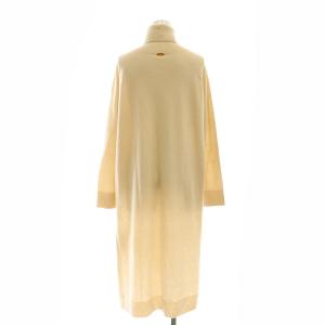 MUSE de Deuxieme Classe CAPRI タートルネックワンピース ニット ロング スリット F 生成 ライトベージュ /ES OS