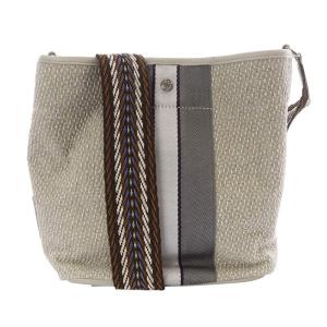イタリアンファブリック クロスボディバッグ ショルダーバッグ べージュ /SR8