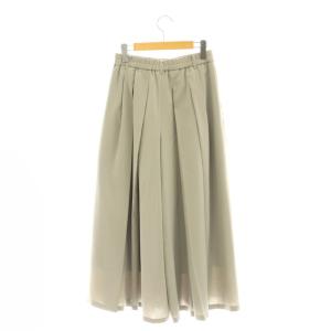 ADORE 24SS ドライタッチジョーゼットパンツ ワイド タック 36 グレー /AT OS