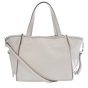 BELLE S WITH STUDS 2WAYバッグ オフホワイト