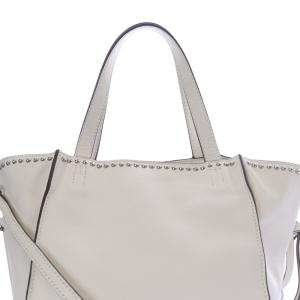 J&M DAVIDSON BELLE S WITH STUDS 2WAYバッグ オフホワイト