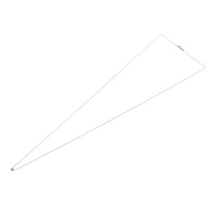 agete ネックレス ロングチェーン スクエアダイヤモンド 0.20ct K10