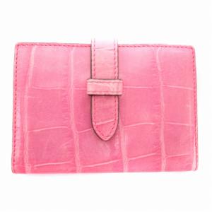 パスケース 定期入れ 型押し ピンク /AE