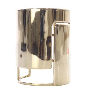 アルベール期 コスチュームジュエリープレートバングル ブレスレット ゴールド色 /YO1