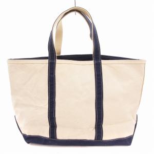 トートバッグ usa製 キャンバス アイボリー 紺 ネイビー /AE