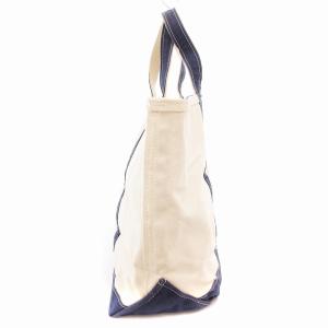 L.L.BEAN トートバッグ usa製 キャンバス アイボリー 紺 ネイビー /AE