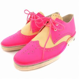 ウイングチップドレスシューズ 内羽根 35 ピンク ベージュ /AE