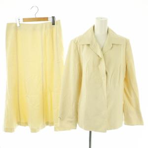 セットアップ コットン テーラードジャケット × フレアスカート 15 アイボリー /MI OS