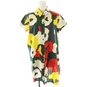 総柄 シャツ ワンピース S マルチカラー /MI OS