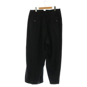 JOURNAL STANDARD LUXE 22AW ハイウエスト BONパンツ ワイド タック M 黒 ブラック 22030440700040