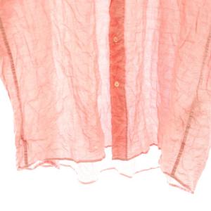 JOURNAL STANDARD LUXE 22SS シャーリングローン スタンドチュニック シャツ 長袖 赤 レッド /AT OS