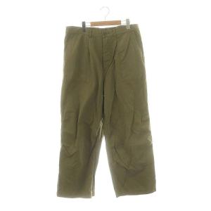 22SS ヒュージミリタリーパンツ M カーキ /MI OS