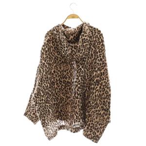 JOURNAL STANDARD LUXE 22SS レオパリネン フードブルゾン パーカー ヒョウ柄 茶 ブラウン