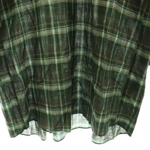 JOURNAL STANDARD LUXE 22SS チェック シャツ ワンピース ひざ丈 長袖 緑 グリーン