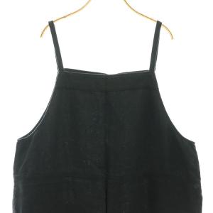 JOURNAL STANDARD LUXE 23SS リネンワッシャー キャミサロペ パンツ ブラック /HK OS