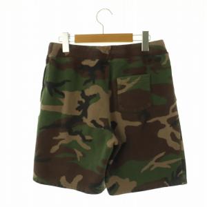 POLO RALPH LAUREN ショートパンツ カモフラ柄 イージー 裏起毛 XL カーキ /AT OS