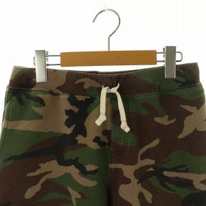 POLO RALPH LAUREN ショートパンツ カモフラ柄 イージー 裏起毛 XL カーキ /AT OS